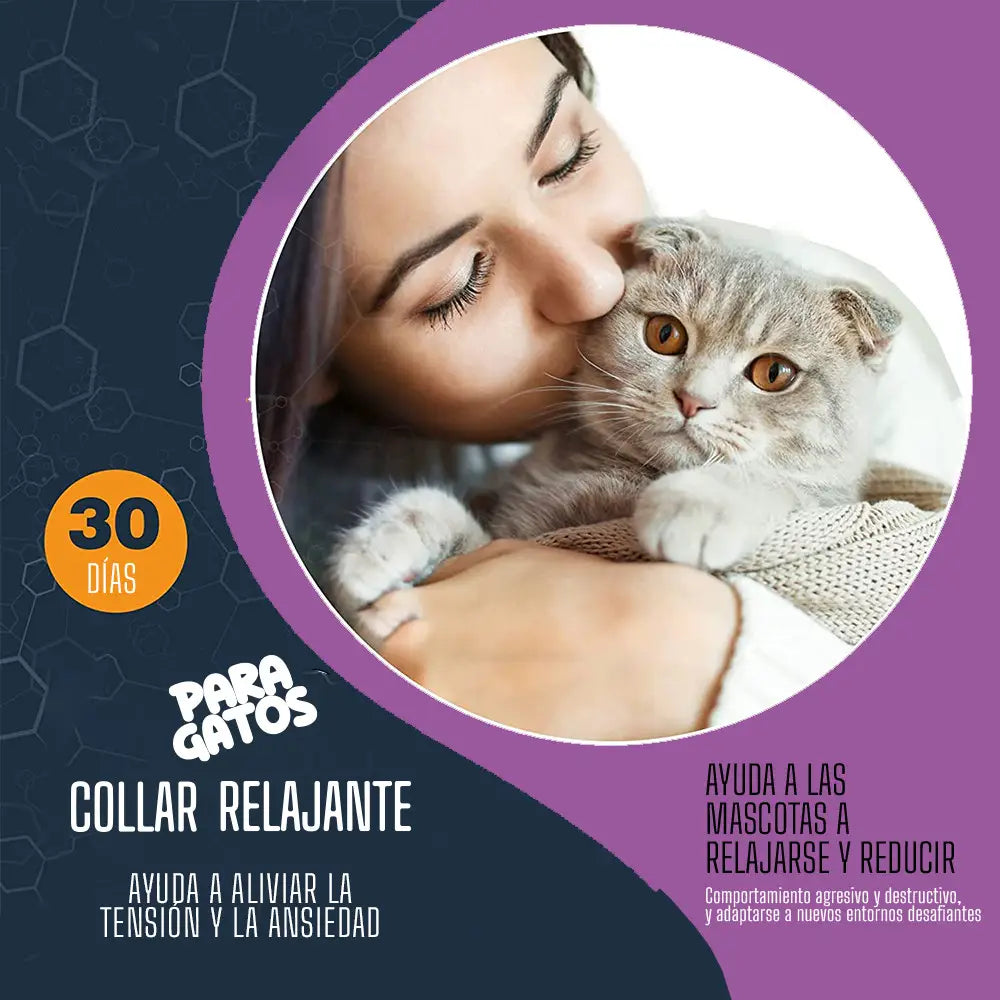 ¿TU MASCOTA ESTÁ ANSIOSA O INQUIETA? 🐶🐱 Devuélvele la paz y el bienestar con nuestro Collar Calmante Natural 💚