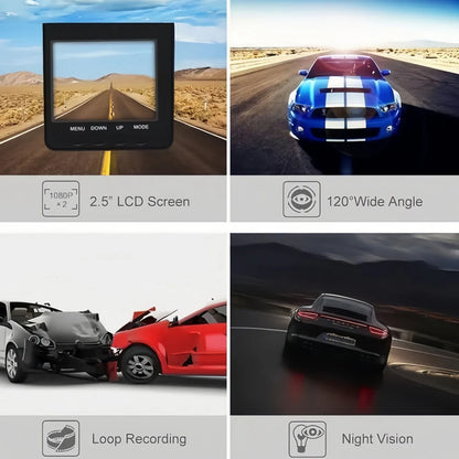 (Oferta especial de Navidad 2025🎁) Cámara para tablero con visión nocturna HD de 1080p