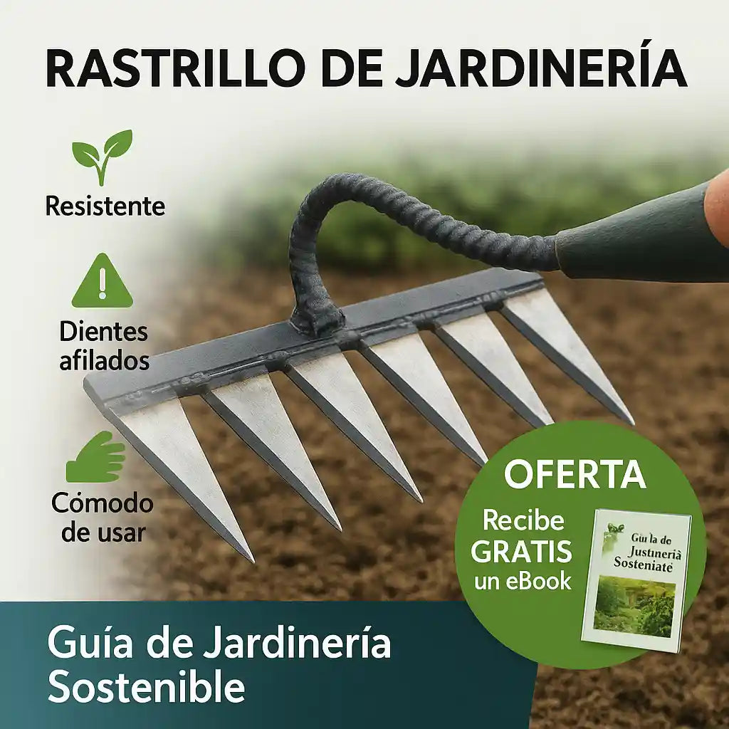 GreenMaster™ RASTRILLO DE JARDINERIA 🌿💪 + eBook GRATIS Guía de Jardinería