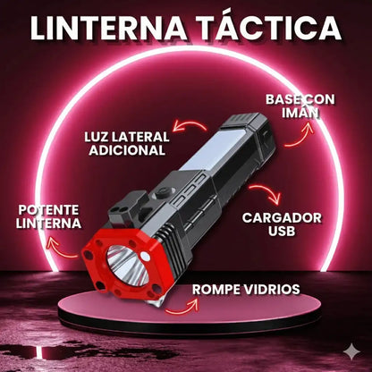 SeguriLight™ Kit de 2 Linternas tácticas 4 en 1 - Herramienta de emergencia que siempre debes llevar